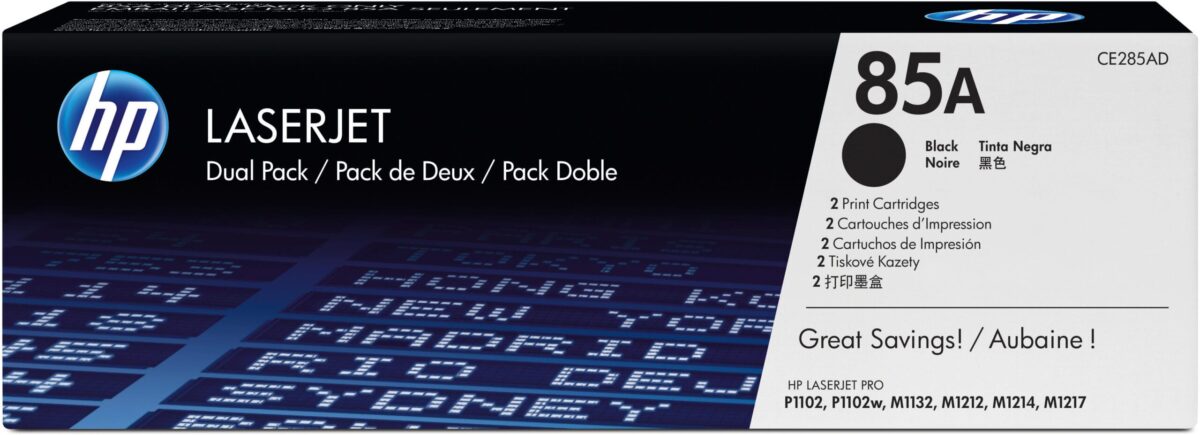 HP Toner-Modul 85A schwarz CE285AD LaserJet Pro P1102 2 Stück – Hochwertig & günstig bei ShopDeca