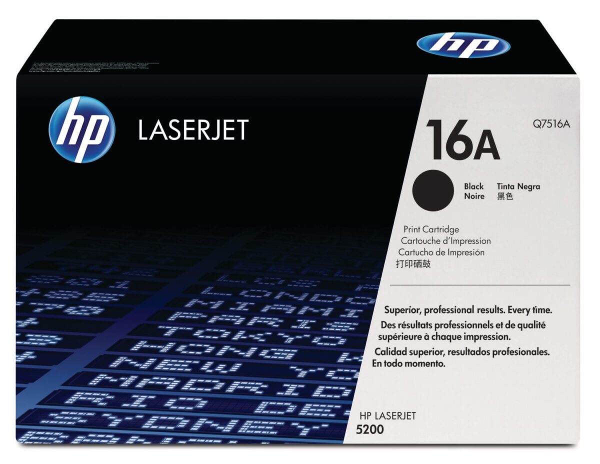 HP Toner-Modul 16A schwarz Q7516A LaserJet 5200 12'000 Seiten – Hochwertig & günstig bei ShopDeca