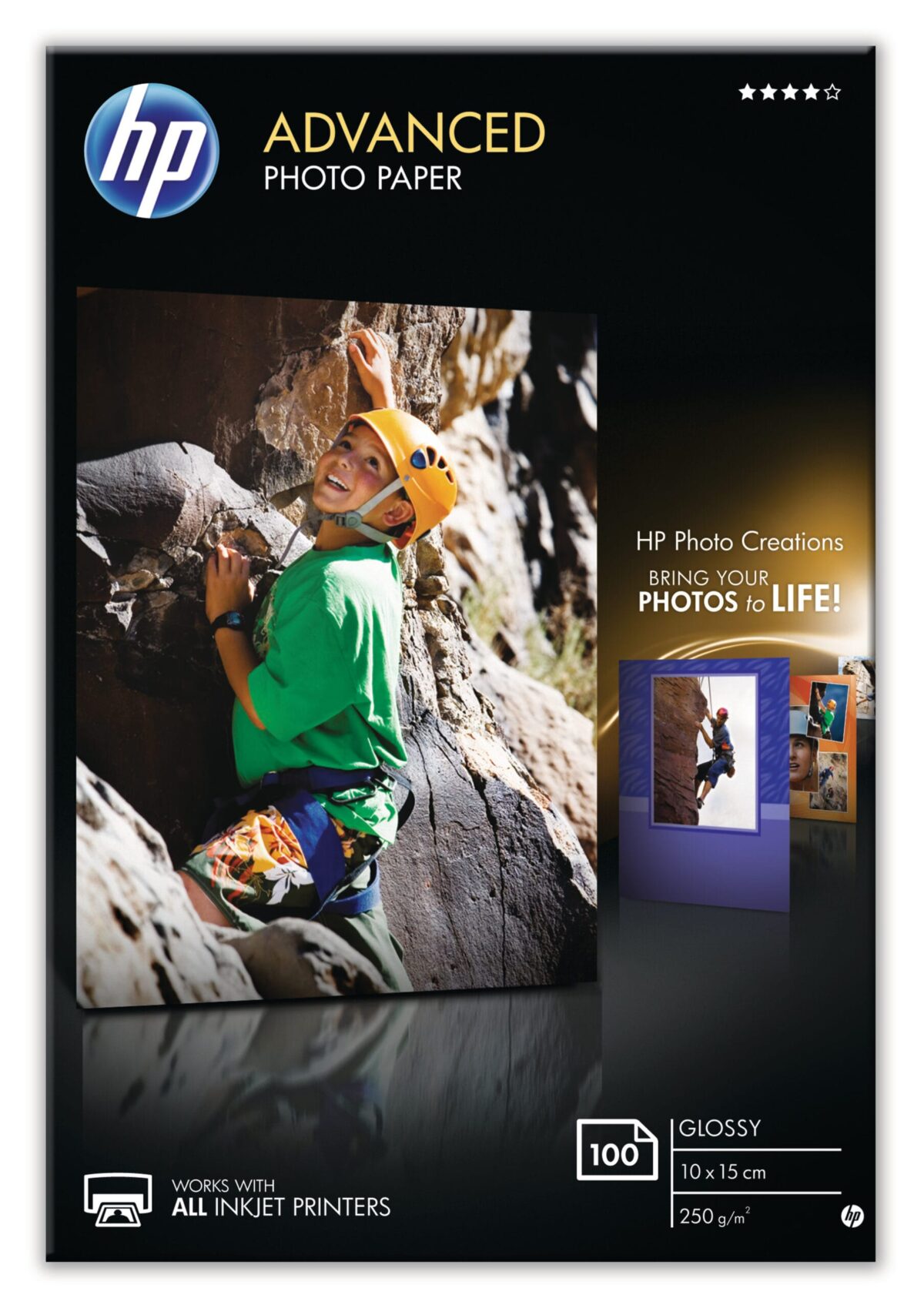 HP Advanced Glossy Photo 10x15cm Q8692A InkJet 250g, randlos 100 Blatt – Hochwertig & günstig bei ShopDeca