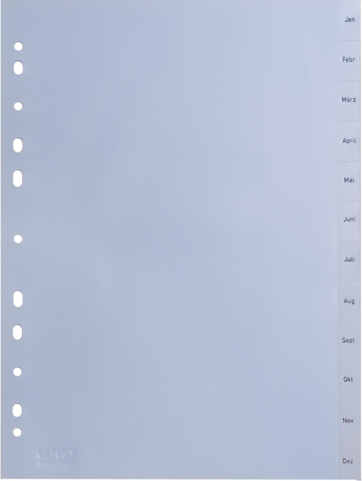 HWB Kunststoff-Register A4 3604.51 transparent Jan-Dez (DE) – Hochwertig & günstig bei ShopDeca