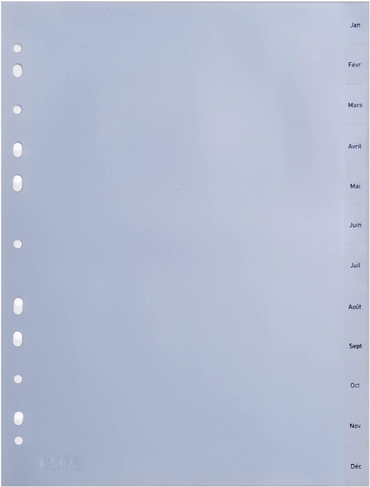 HWB Kunstst.Register A4 3604.52 transparent JAN-Déc (FR) – Hochwertig & günstig bei ShopDeca