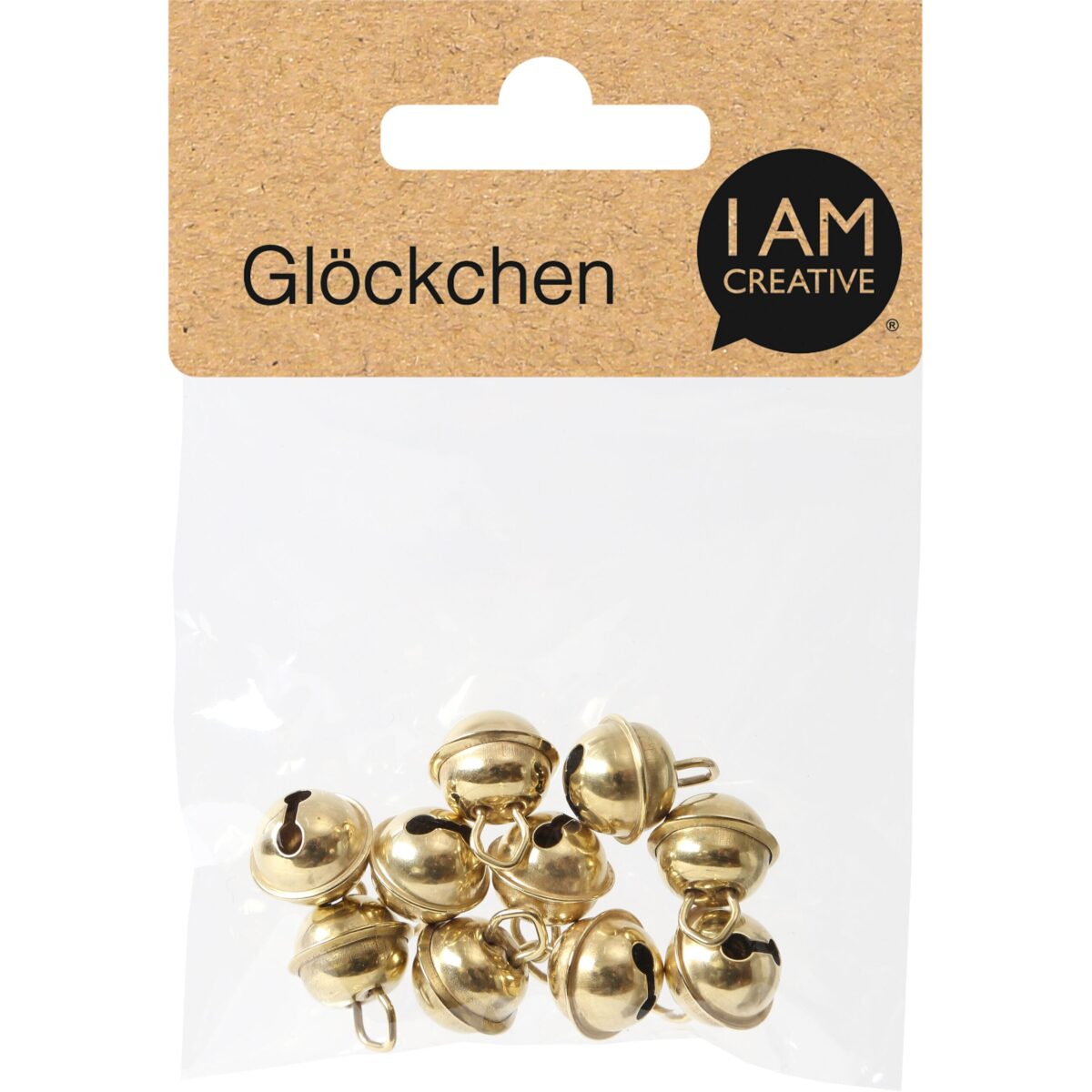 I AM CREATIVE Glöckchen 11mm 1521.11 gold, mit Öse 10 Stück – Hochwertig & günstig bei ShopDeca