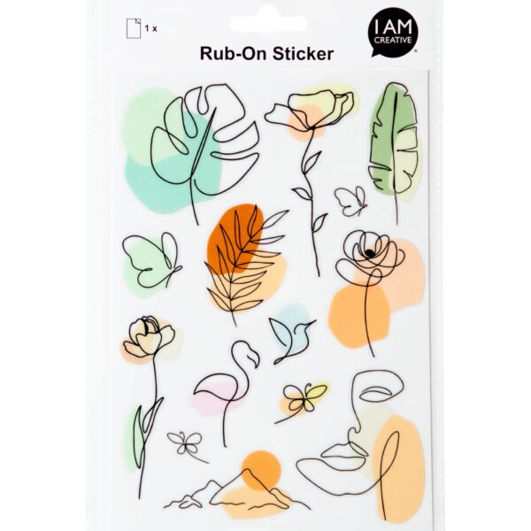 I AM CREATIVE Rub on Sticker A5 4010.61 Illustration