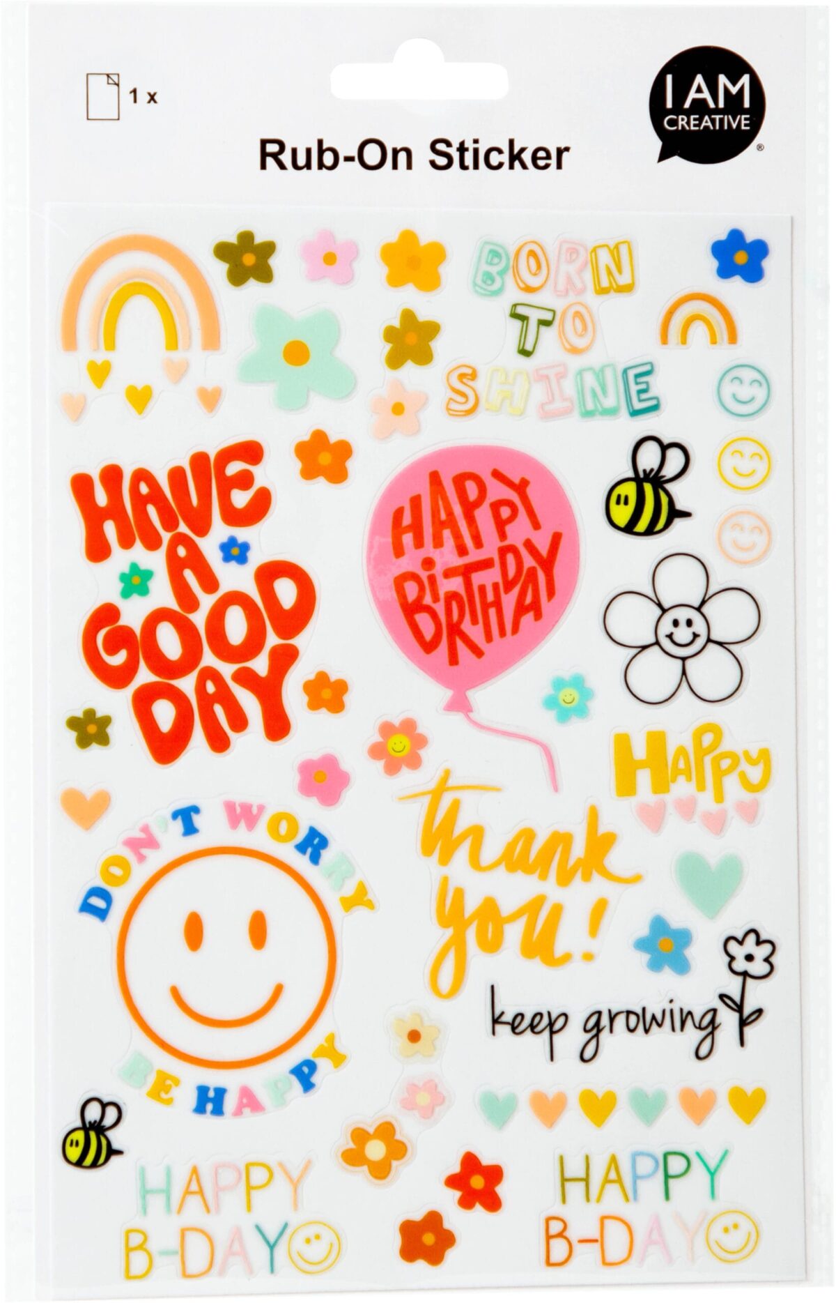 I AM CREATIVE Rub on Sticker A5 4010.62 Geburtstag – Hochwertig & günstig bei ShopDeca