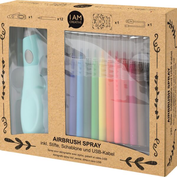 I AM CREATIVE Air Brush Set 4011.05 15 tlg. inkl. Stifte