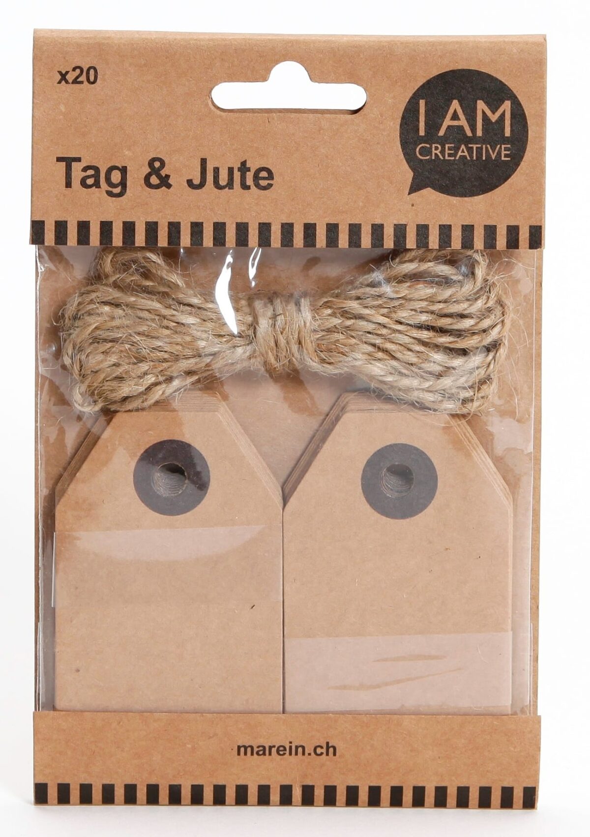 I AM CREATIVE Anhänger Natur 4087.1 eckig, 20 Stück – Hochwertig & günstig bei ShopDeca