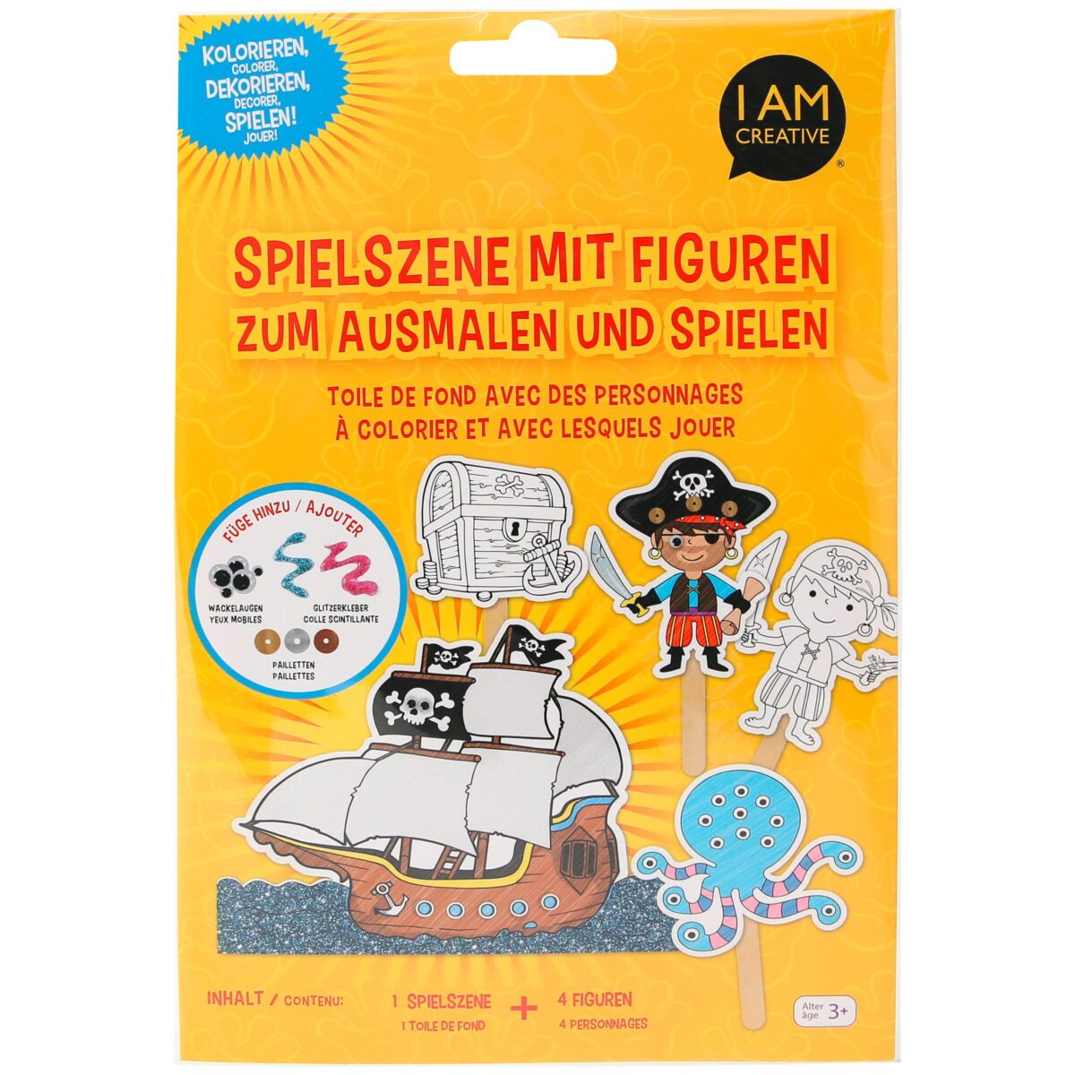 I AM CREATIVE Puppenspiel 4087.545 Pirat, Papier, 5tlg. – Hochwertig & günstig bei ShopDeca