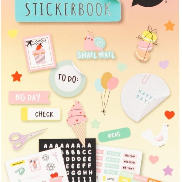 I AM CREATIVE Stickerbook Planner 12x23cm 4087.581 24 Blatt
