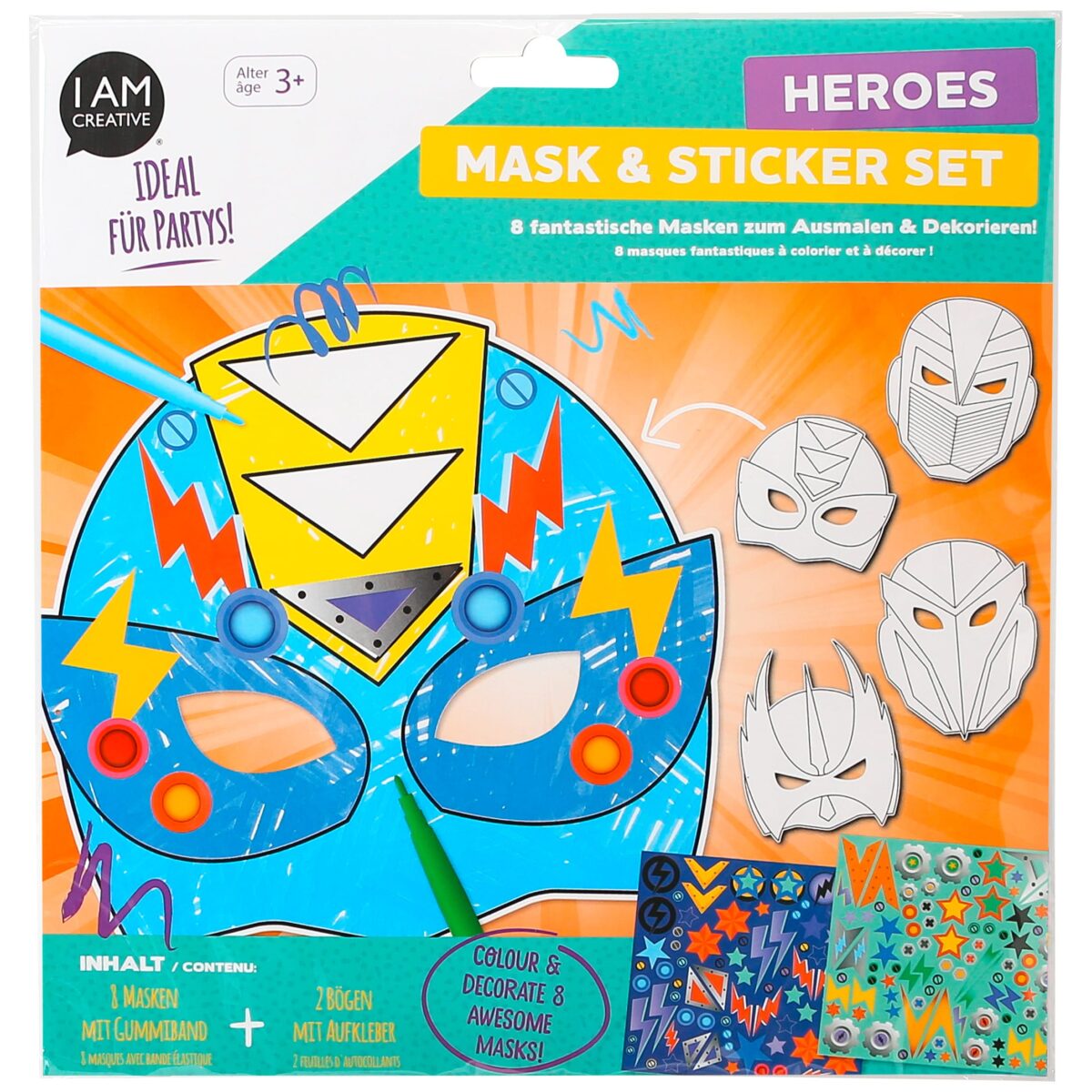 I AM CREATIVE Masken 4220.09 Superhelden, 18 tlg. – Hochwertig & günstig bei ShopDeca