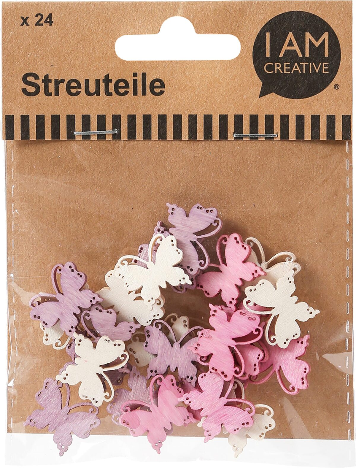 I AM CREATIVE Streuteile Schmetterling 4501.8 III, bunt, 24 Stk. – Hochwertig & günstig bei ShopDeca