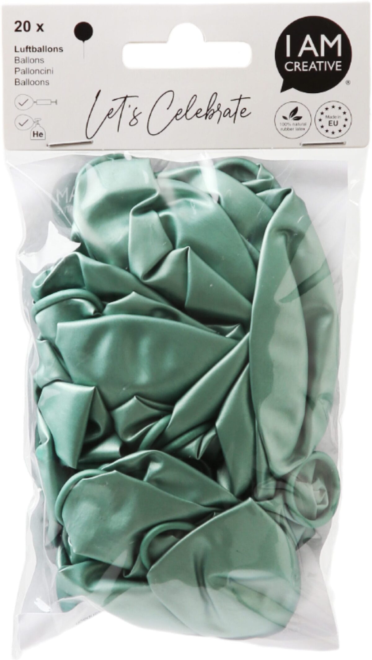 I AM CREATIVE Ballons Glossy 27cm 6010.82 grün 20 Stück – Hochwertig & günstig bei ShopDeca