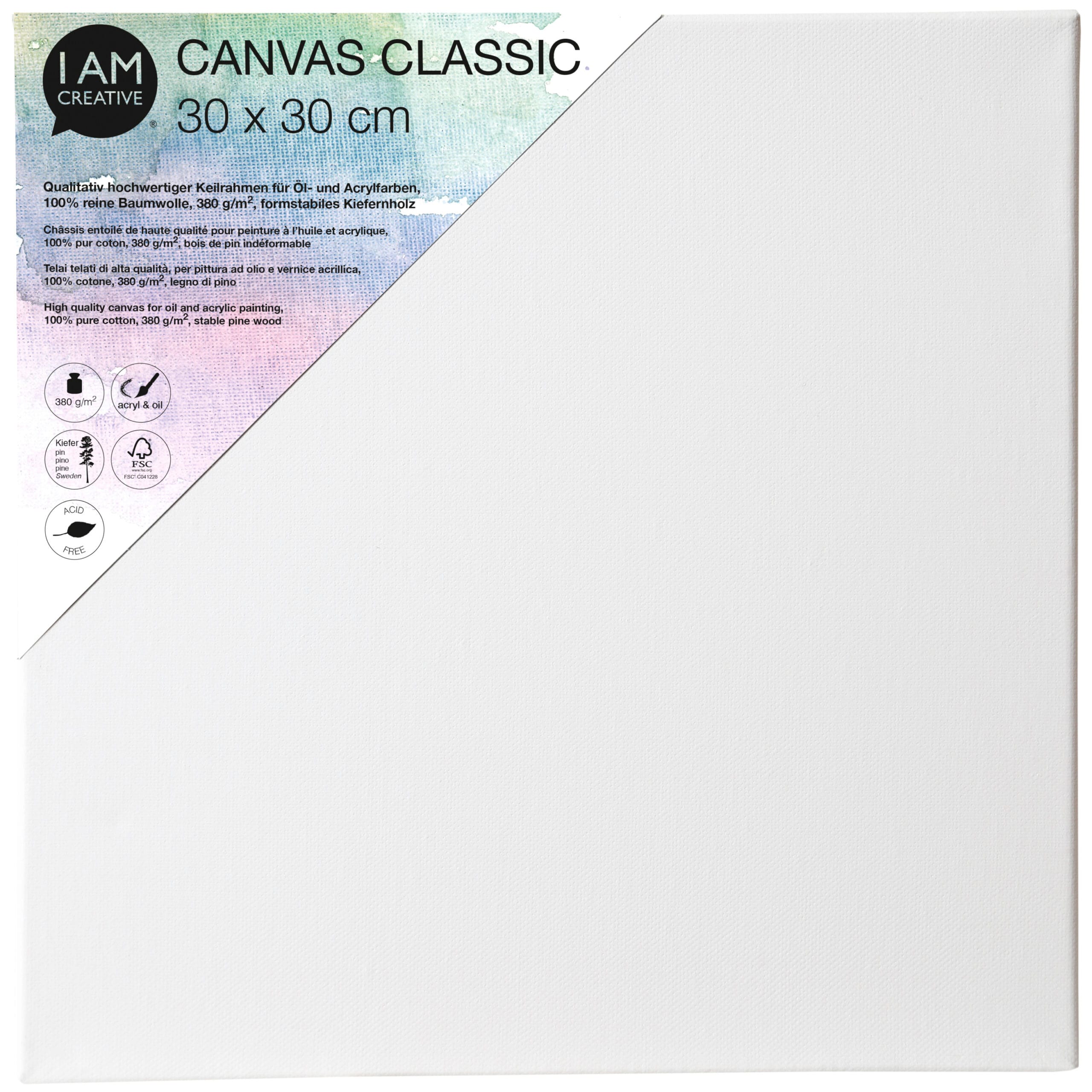 I-AM-CREATIVE-7002.303-7611983148189 I AM CREATIVE Keilrahmen FSC 7002.303 30x30cm, Classic – Hochwertig & günstig bei ShopDeca