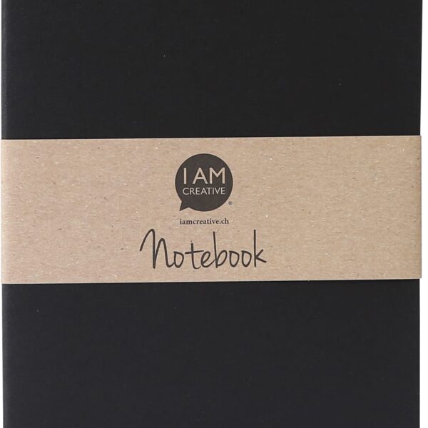 I AM CREATIVE Notizbuch A5 MAA4005.08 schwarz 60 Seiten