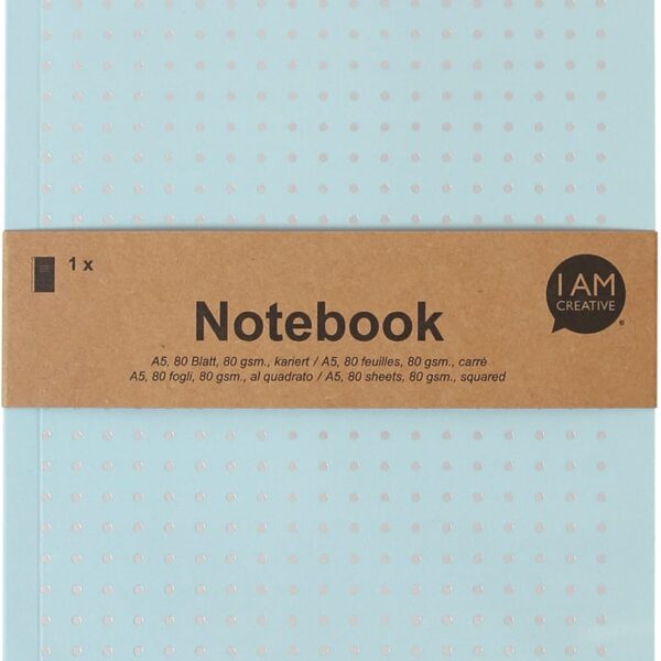 I AM CREATIVE Notizbuch A5 MAA4005.13 hellblau 80 Seiten