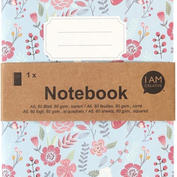 I AM CREATIVE Notizbuch A6 MAA4005.19 blau 60 Seiten