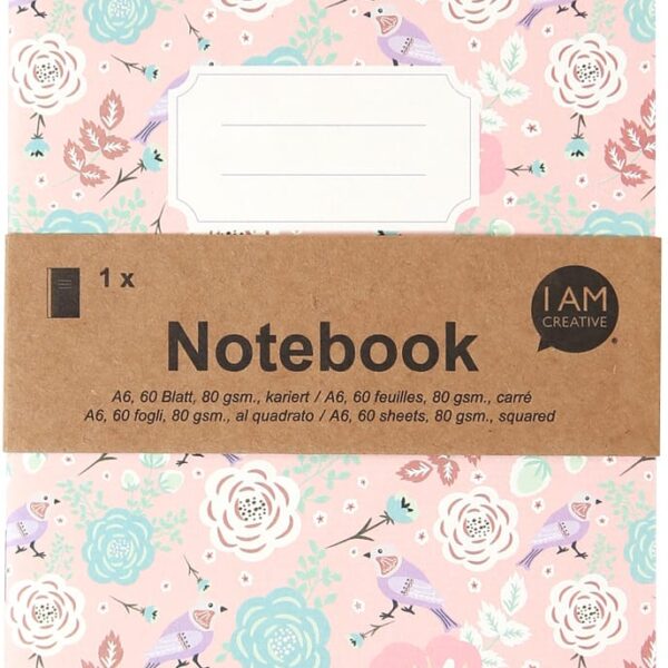 I AM CREATIVE Notizbuch A6 MAA4005.36 rosa 60 Seiten