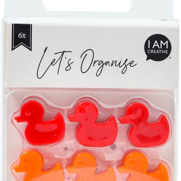 I AM CREATIVE Magnet Ente Let`s Organize MAA4035.48 rot 6 Stück