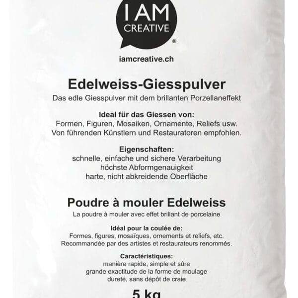 I AM CREATIVE Edelweiss Giesspulver MAA900105 weiss 5 kg