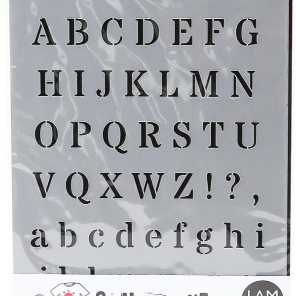 I AM CREATIVE Schablone Alphabet A5 MAK2000.56