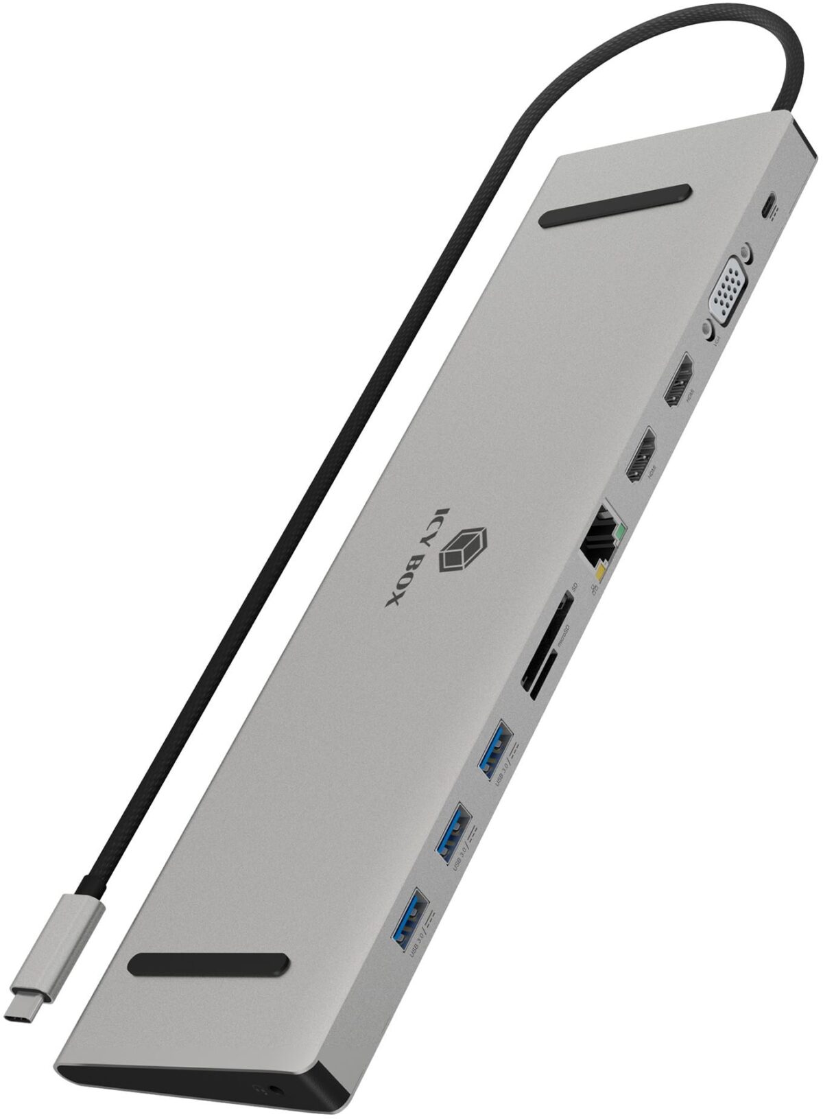 ICY BOX USB Type-C Dockingstation IB-DK2106a-CPD 2xHDMI,VGA,3x USB-A,PD – Hochwertig & günstig bei ShopDeca