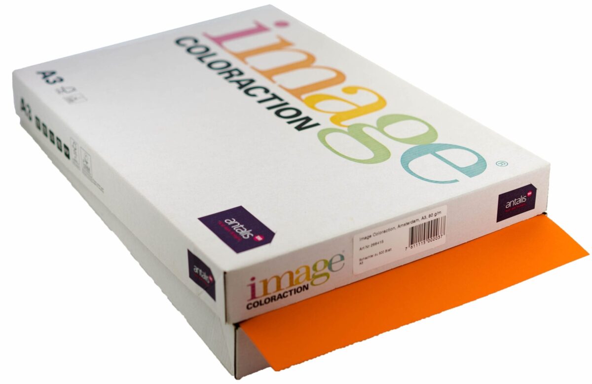 IMAGE COLORACTION Kopierpapier Amsterdam A3 266415 80g, orange 500 Blatt – Hochwertig & günstig bei ShopDeca