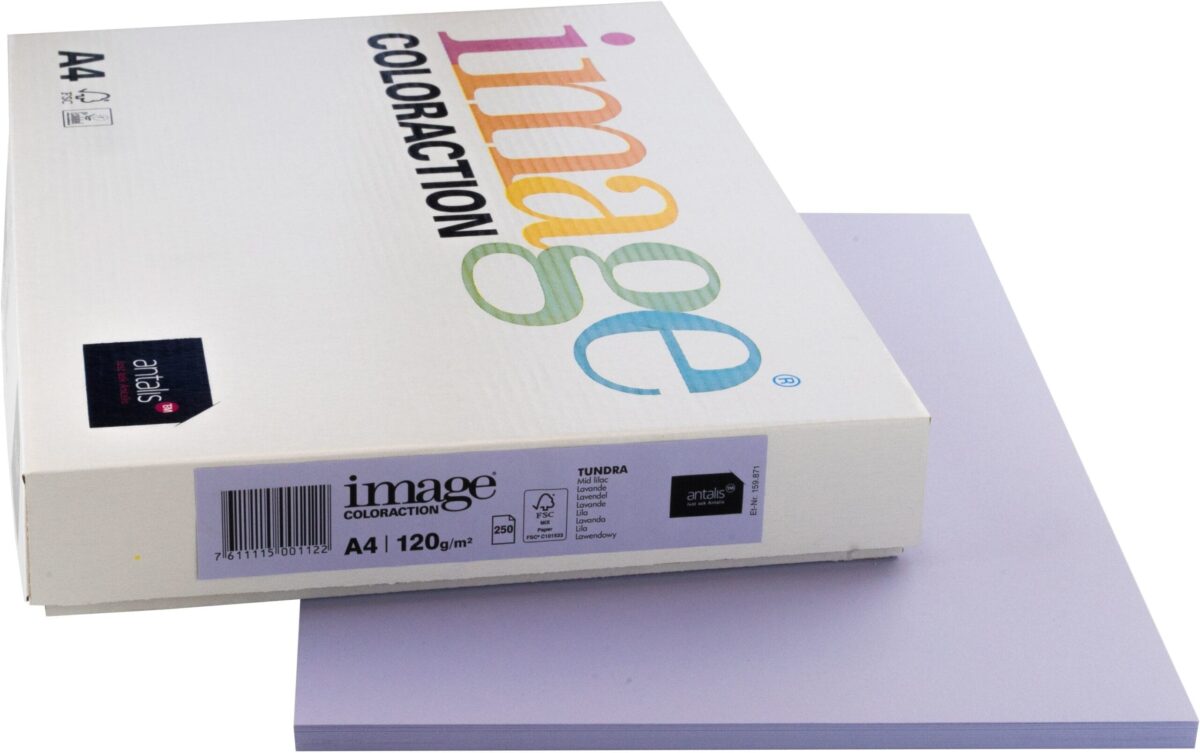IMAGE COLORACTION Kopierpapier Tundra A4 266668 120g, lavendel 250 Blatt – Hochwertig & günstig bei ShopDeca