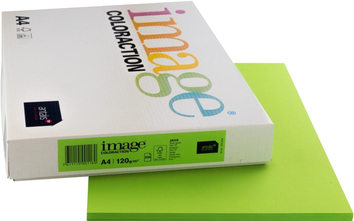 IMAGE COLORACTION Kopierpapier Java A4 266695 120g, maigrün 250 Blatt – Hochwertig & günstig bei ShopDeca