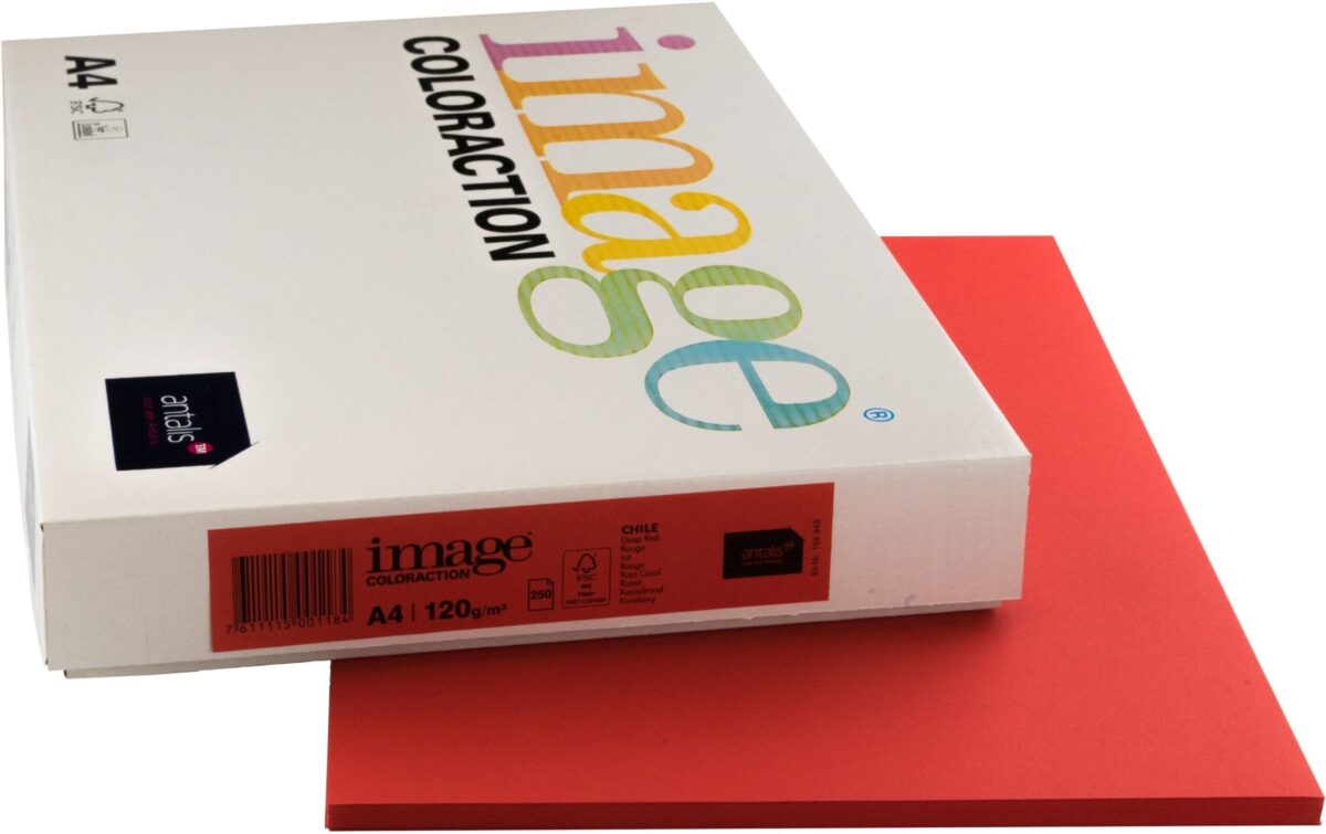 IMAGE COLORACTION Kopierpapier Chile A4 266710 rot, 120g 250 Blatt – Hochwertig & günstig bei ShopDeca