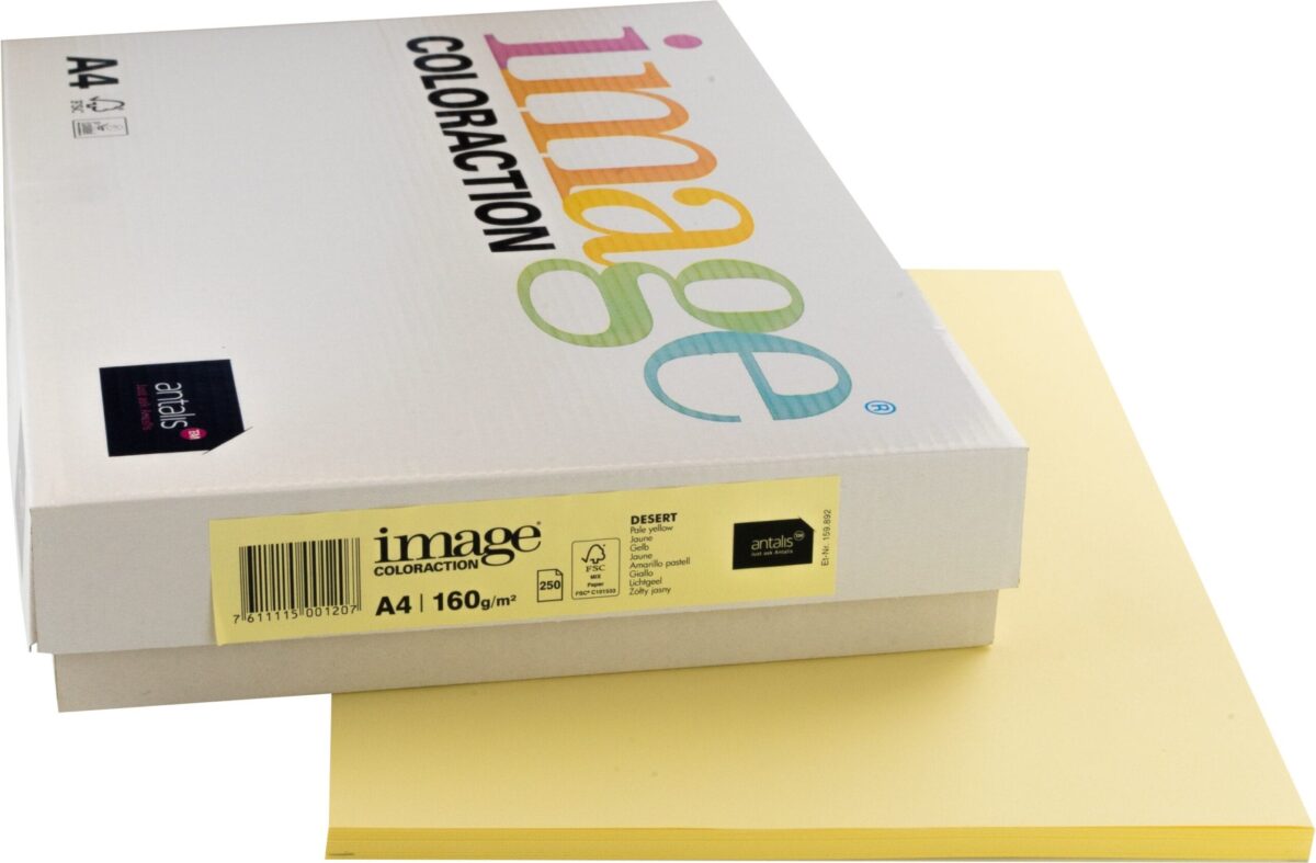 IMAGE COLORACTION Kopierpapier Desert A4 266716 160g, gelb 250 Blatt – Hochwertig & günstig bei ShopDeca