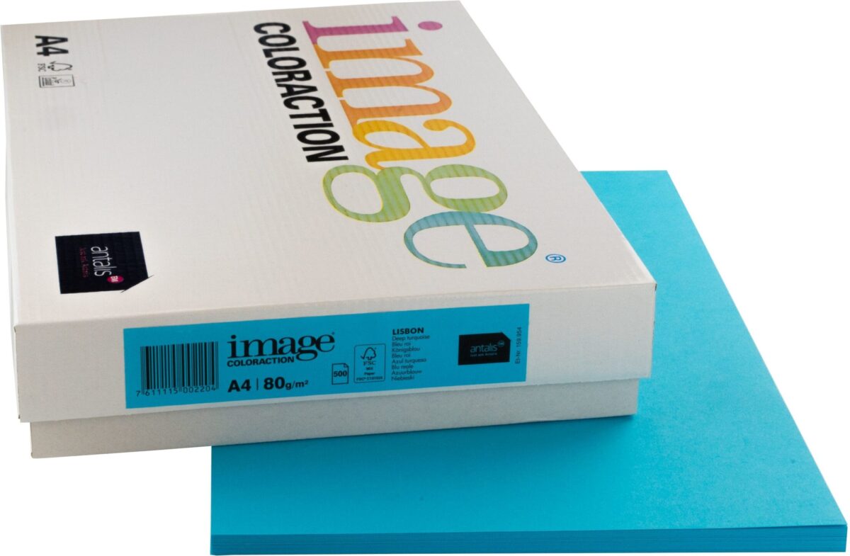 IMAGE COLORACTION Kopierpapier Lisbon A4 274578 80g, königsblau 500 Blatt – Hochwertig & günstig bei ShopDeca