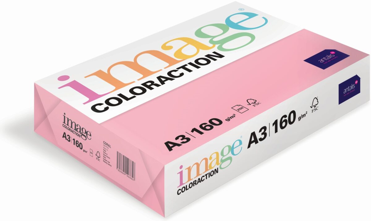 IMAGE COLORACTION Kopierpapier Coral A3 285139 160g, rosa 250 Blatt – Hochwertig & günstig bei ShopDeca