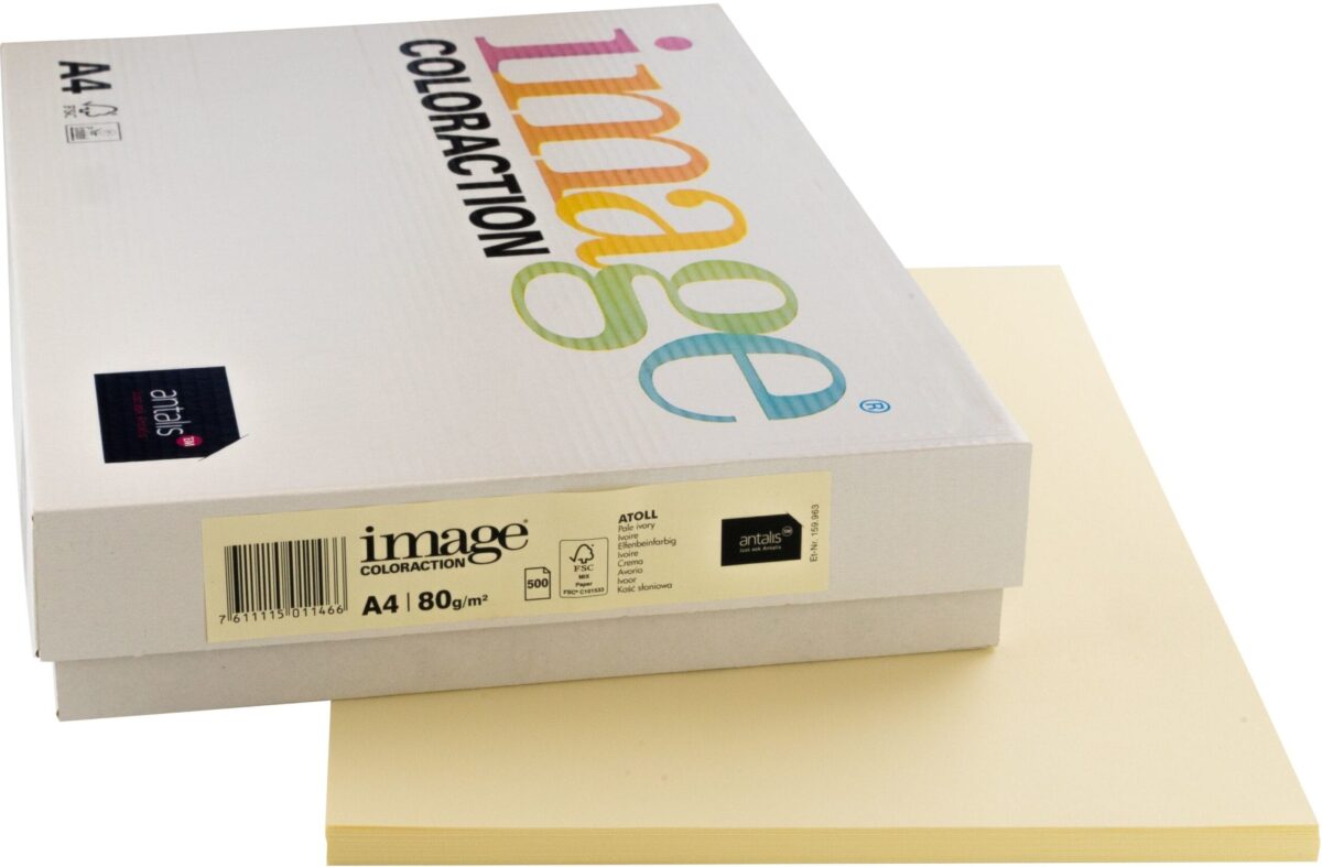 IMAGE COLORACTION Kopierpapier Atoll A4 294337 80g, elfenbein 500 Blatt – Hochwertig & günstig bei ShopDeca