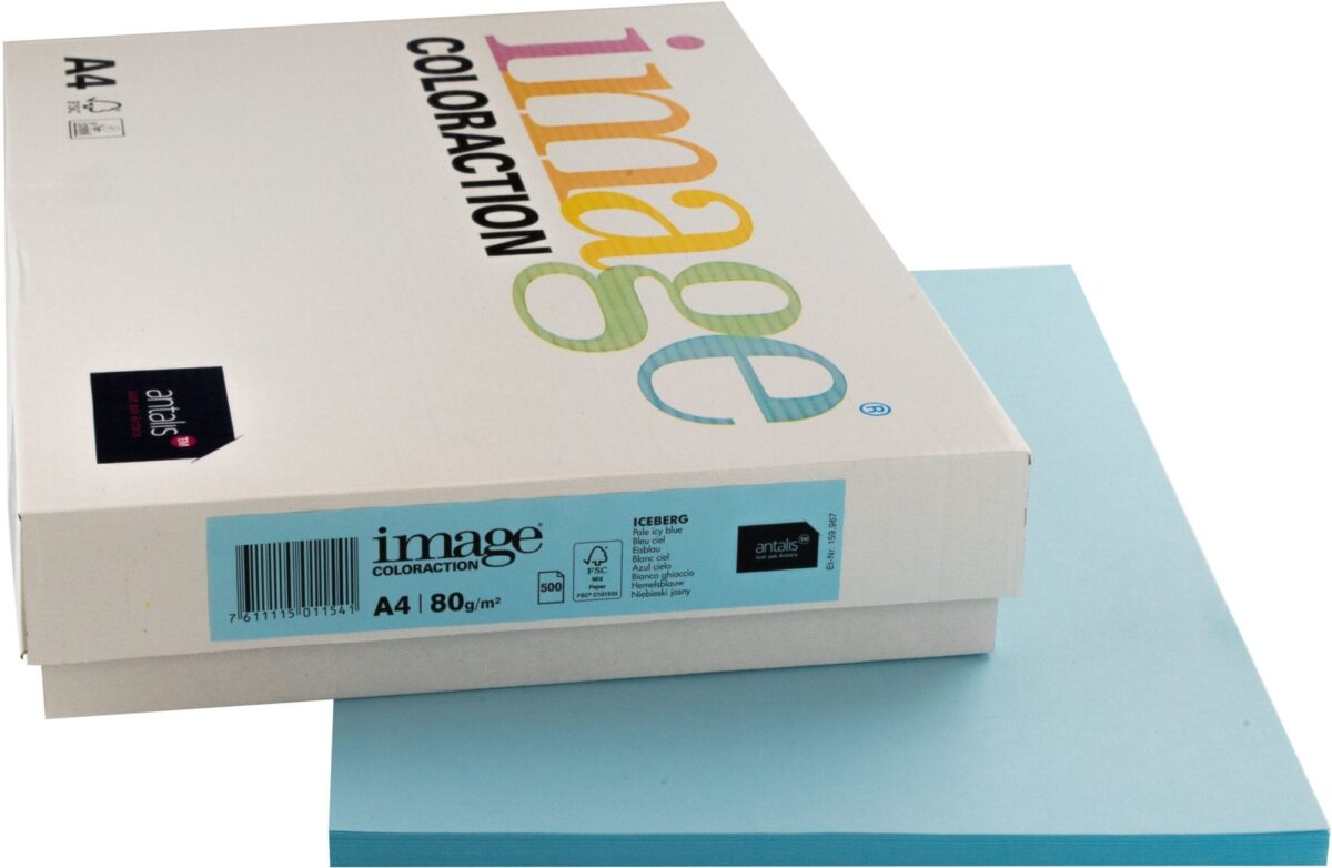 IMAGE COLORACTION Kopierpapier Iceberg A4 294347 80g eisblau 500 Blatt – Hochwertig & günstig bei ShopDeca