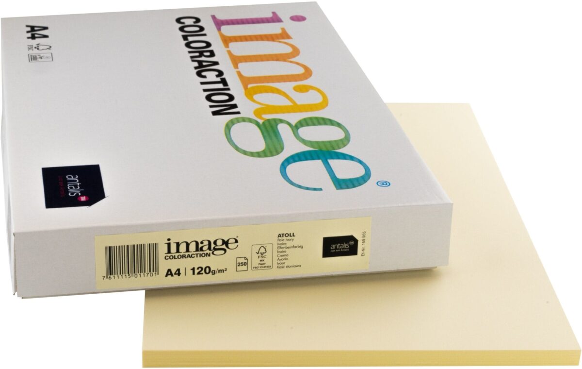 IMAGE COLORACTION Kopierpapier Atoll A4 294523 120g, elfenbein 250 Blatt – Hochwertig & günstig bei ShopDeca