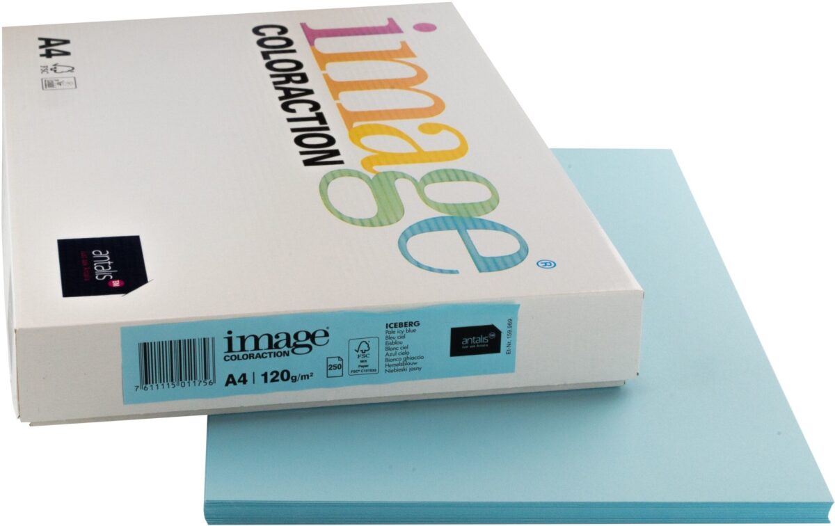 IMAGE COLORACTION Kopierpapier Iceberg A4 294528 120g, eisblau 250 Blatt – Hochwertig & günstig bei ShopDeca