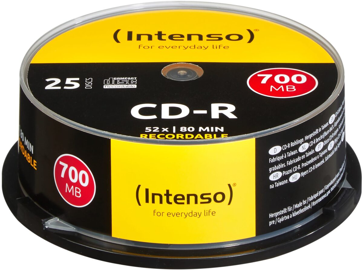 INTENSO CD-R Slim 80MIN/700MB 1001124 52X 25 Pcs – Hochwertig & günstig bei ShopDeca