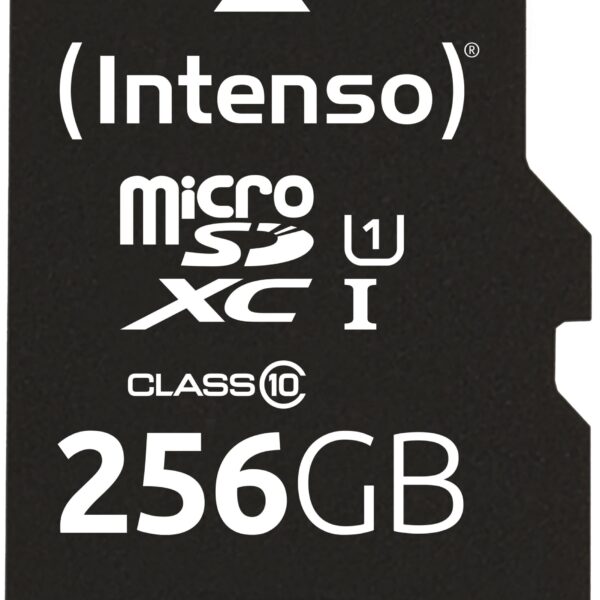 INTENSO Micro SD Secure Digital Cards 3423492 SD Adapter 256GB