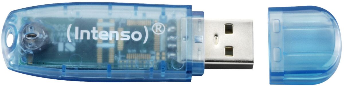 INTENSO USB-Stick Rainbow Line 4GB 3502450 USB 2.0 blue – Hochwertig & günstig bei ShopDeca