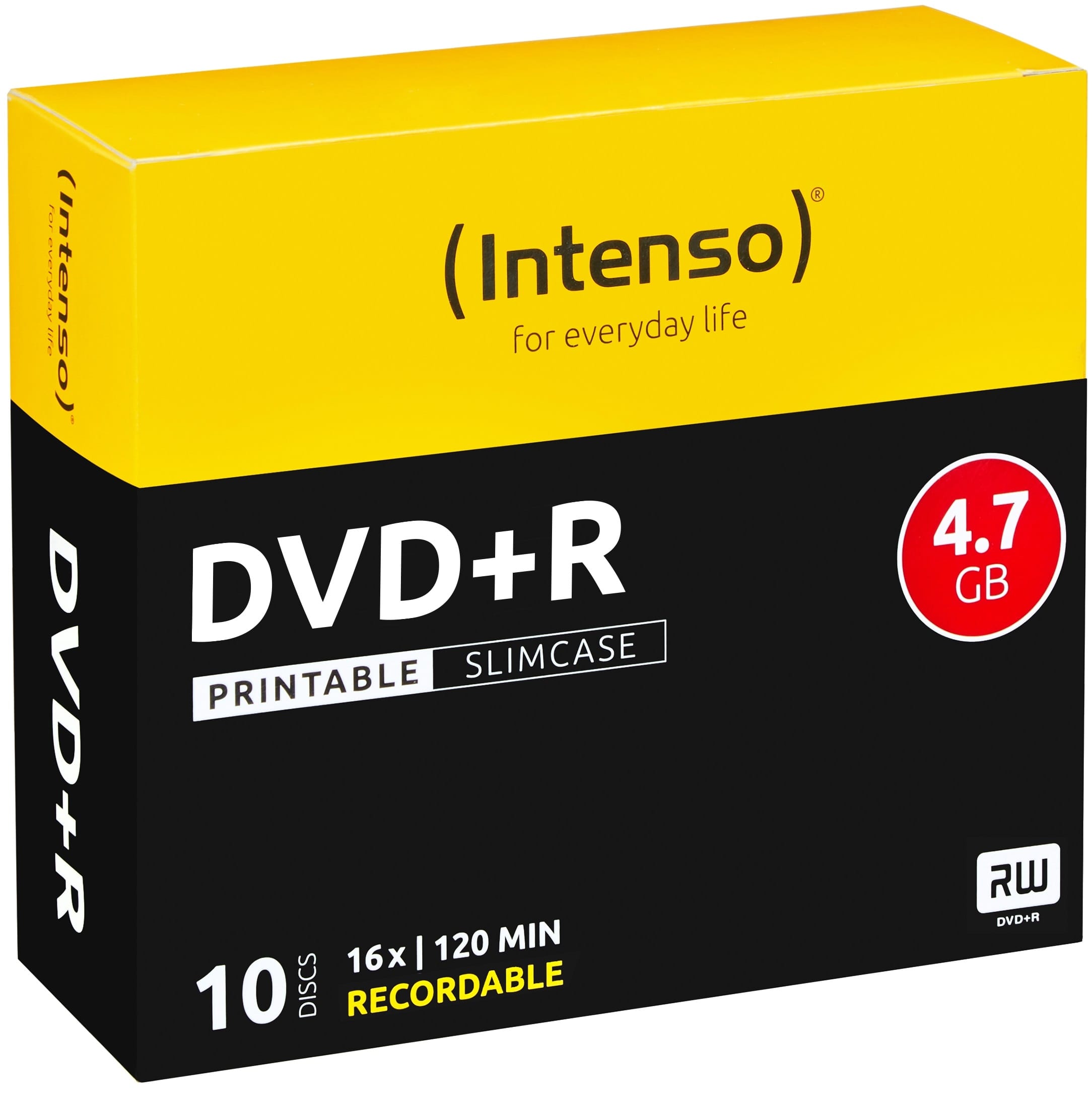 INTENSO-4811652-4034303004652 INTENSO DVD+R Slim 4.7GB 4811652 16x Printable 10 Pcs – Hochwertig & günstig bei ShopDeca