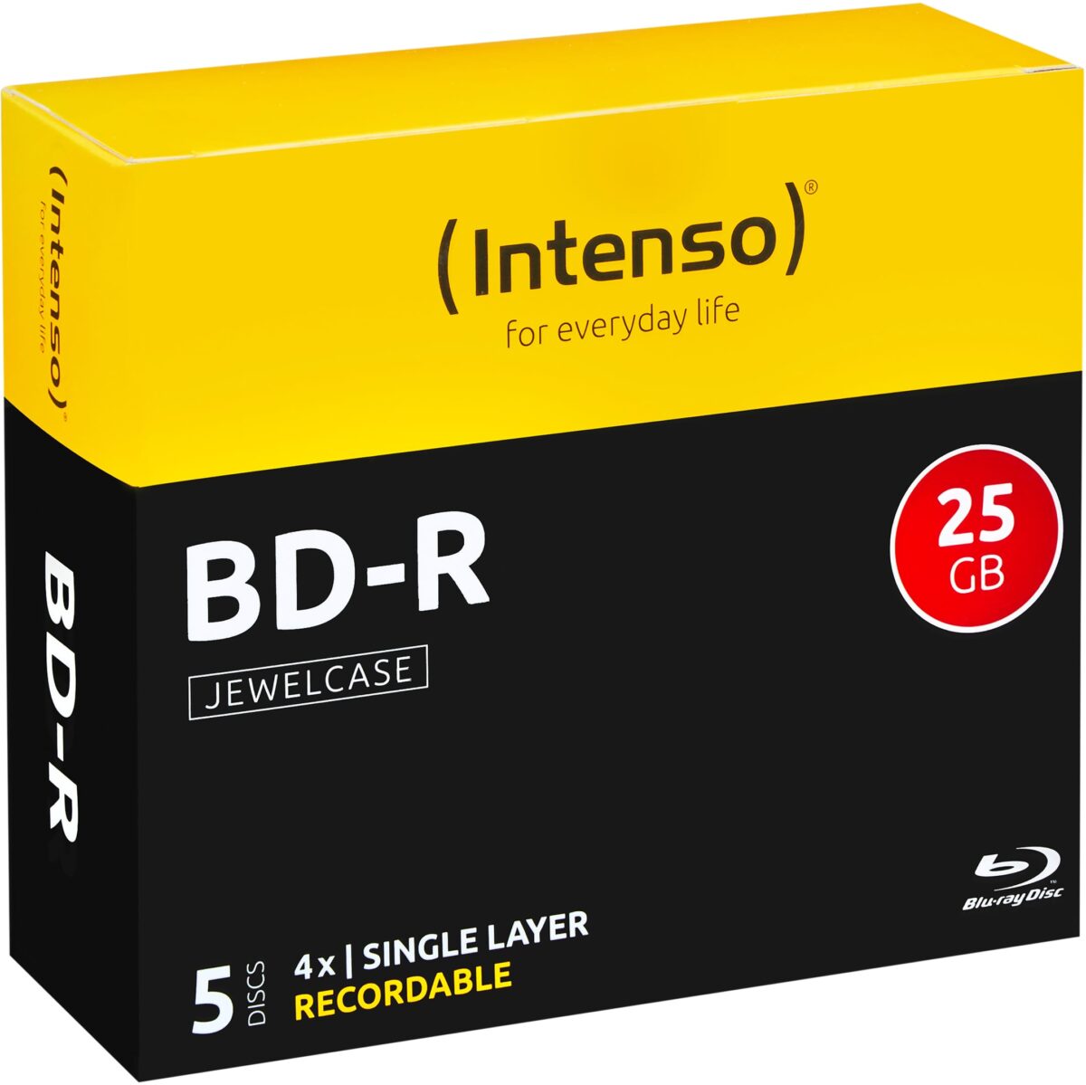 INTENSO BD-R Jewel 25GB 5001215 4x 5 Pcs – Hochwertig & günstig bei ShopDeca