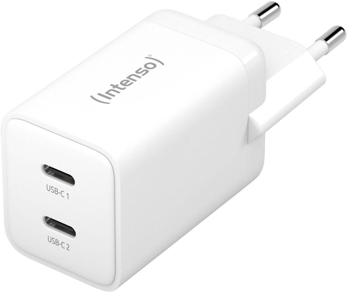 INTENSO Power Charger 40W GaN white 7804012 2 x USB-C – Hochwertig & günstig bei ShopDeca
