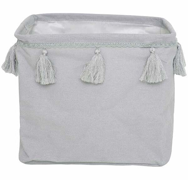 JABADABADO Aufbewahrungskorb K017 grau 28x28x24cm