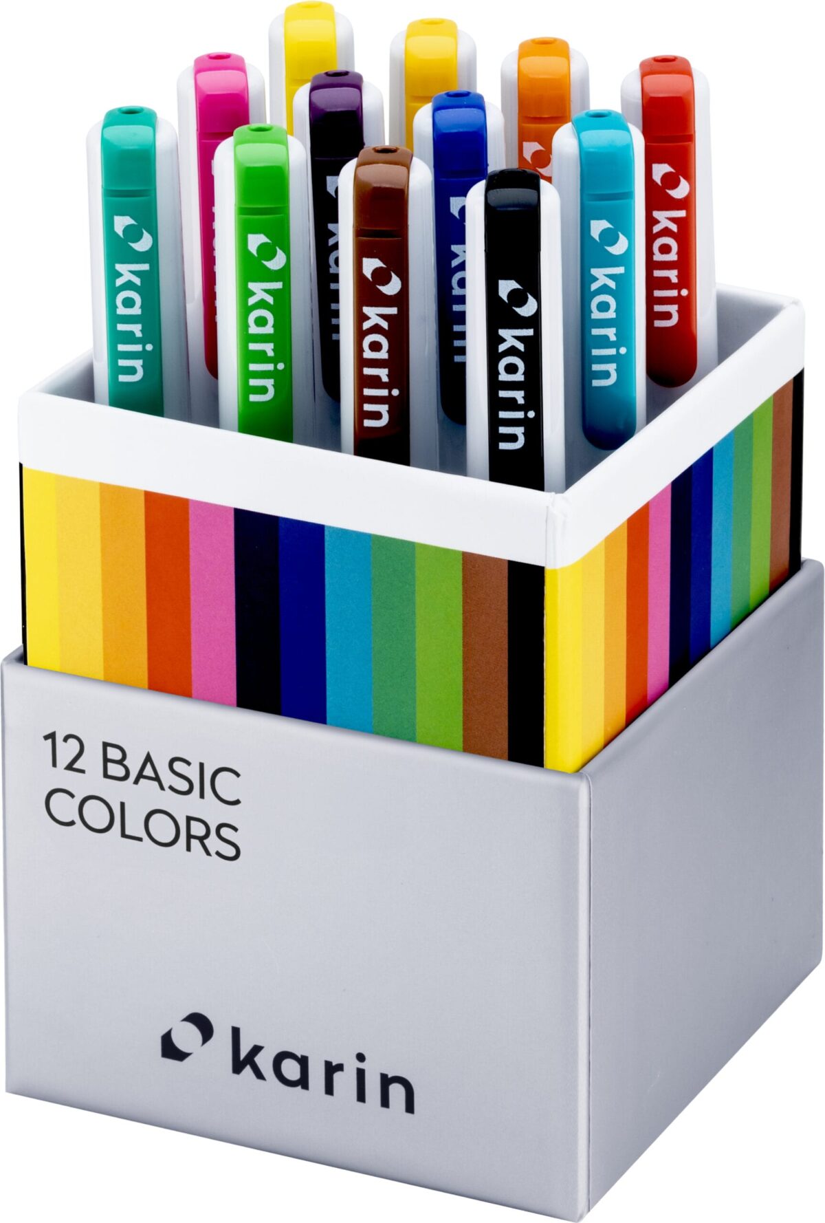 KARIN Real Brush Pen Pro 0.4mm 31C Basic Colours 12 Stück – Hochwertig & günstig bei ShopDeca