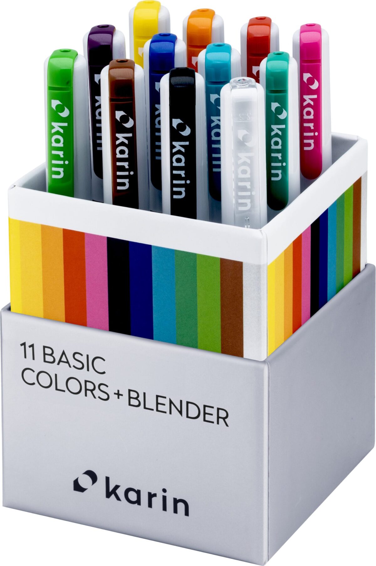 KARIN Real Brush Pen Pro 0.4mm 31C1 Basic Colours 12 Stück – Hochwertig & günstig bei ShopDeca