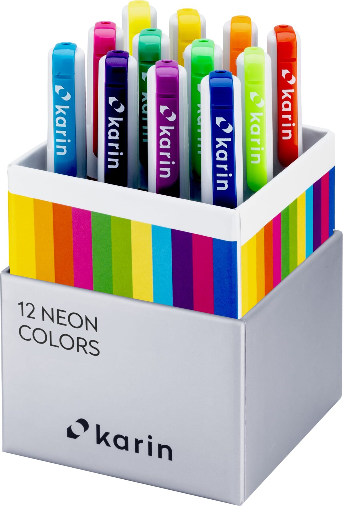 KARIN Real Brush Pen Pro 0.4mm 31C12 Neon Colors 12 Stück – Hochwertig & günstig bei ShopDeca