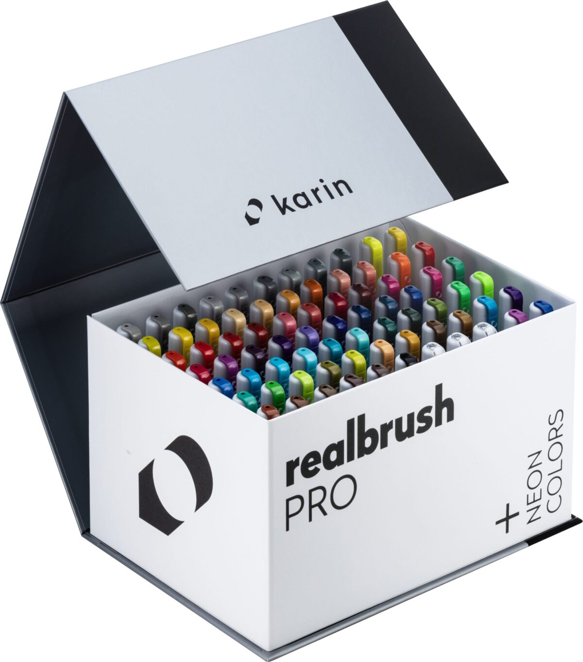 KARIN Real Brush Pen Pro 0.4mm 31C13 Mega Box, 3 Blender 72 Stück – Hochwertig & günstig bei ShopDeca