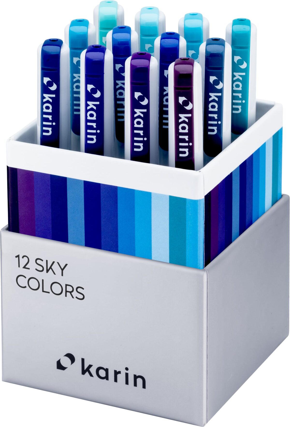 KARIN Real Brush Pen Pro 0.4mm 31C2 Sky Colours 12 Stück – Hochwertig & günstig bei ShopDeca