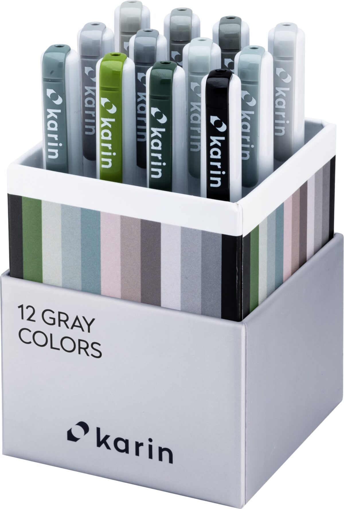 KARIN Real Brush Pen Pro 0.4mm 31C6 Gray colours 12 Stück – Hochwertig & günstig bei ShopDeca