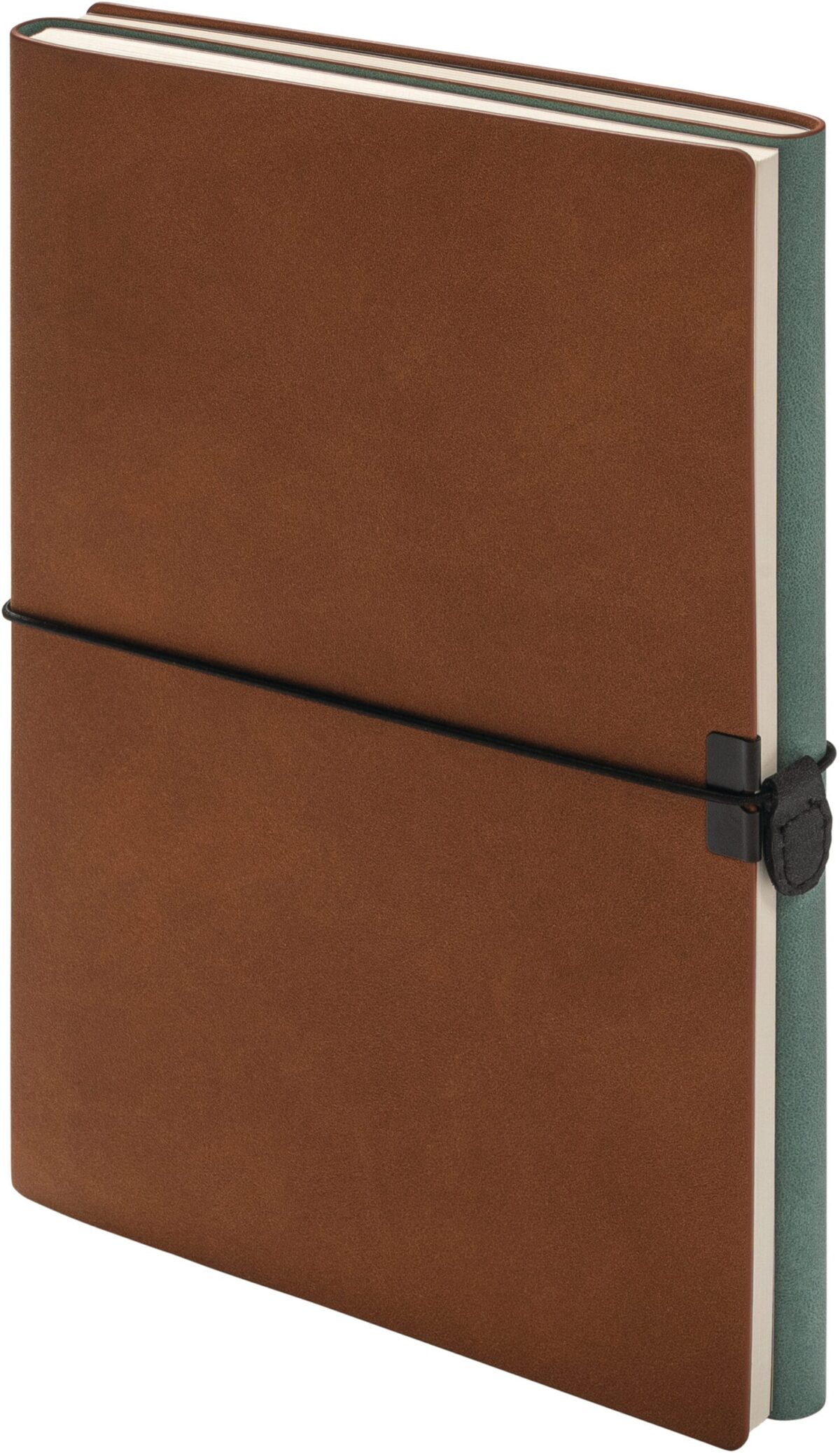 KOLMA Notizbuch Smooth A5 06.441.20 2in1, braun/türkis 224 Blatt – Hochwertig & günstig bei ShopDeca