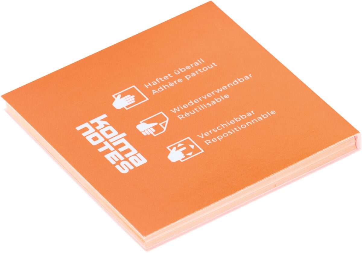 KOLMA kolma NOTES 76x76mm 13.009.12 1x100 Blatt orange – Hochwertig & günstig bei ShopDeca